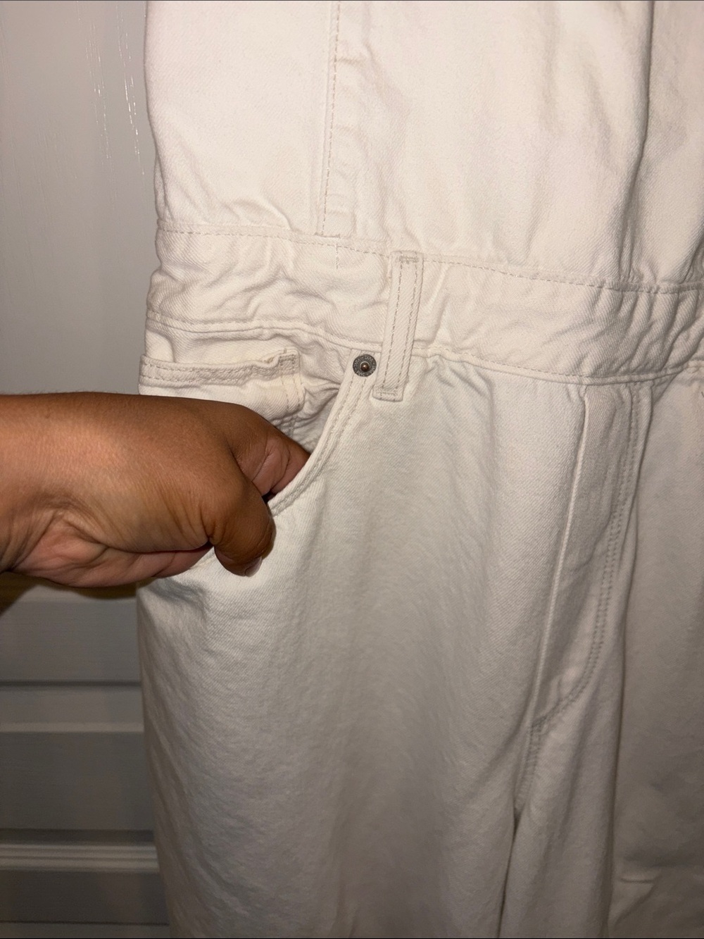 ZARA TRF DENIM STRAP JUMPSUIT size XL - Picture 10 of 13